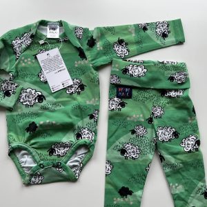 Komplet Niemowlęcy Zielone Owce Dyrdymałki