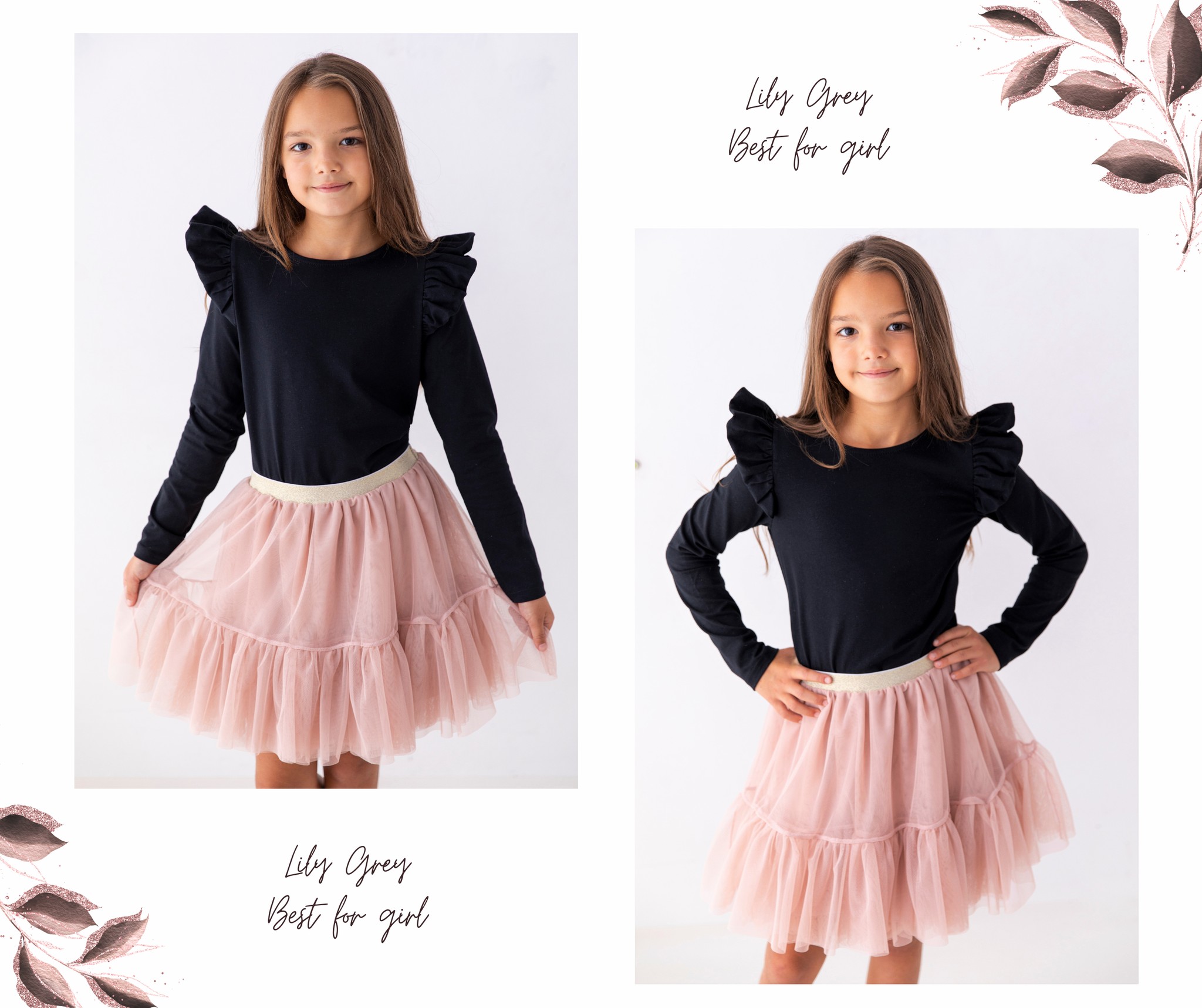 Czarna Bluzka Lily Grey - obrazek 2