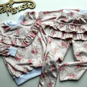 Welurowy Dresik Kwiaty ZAPA