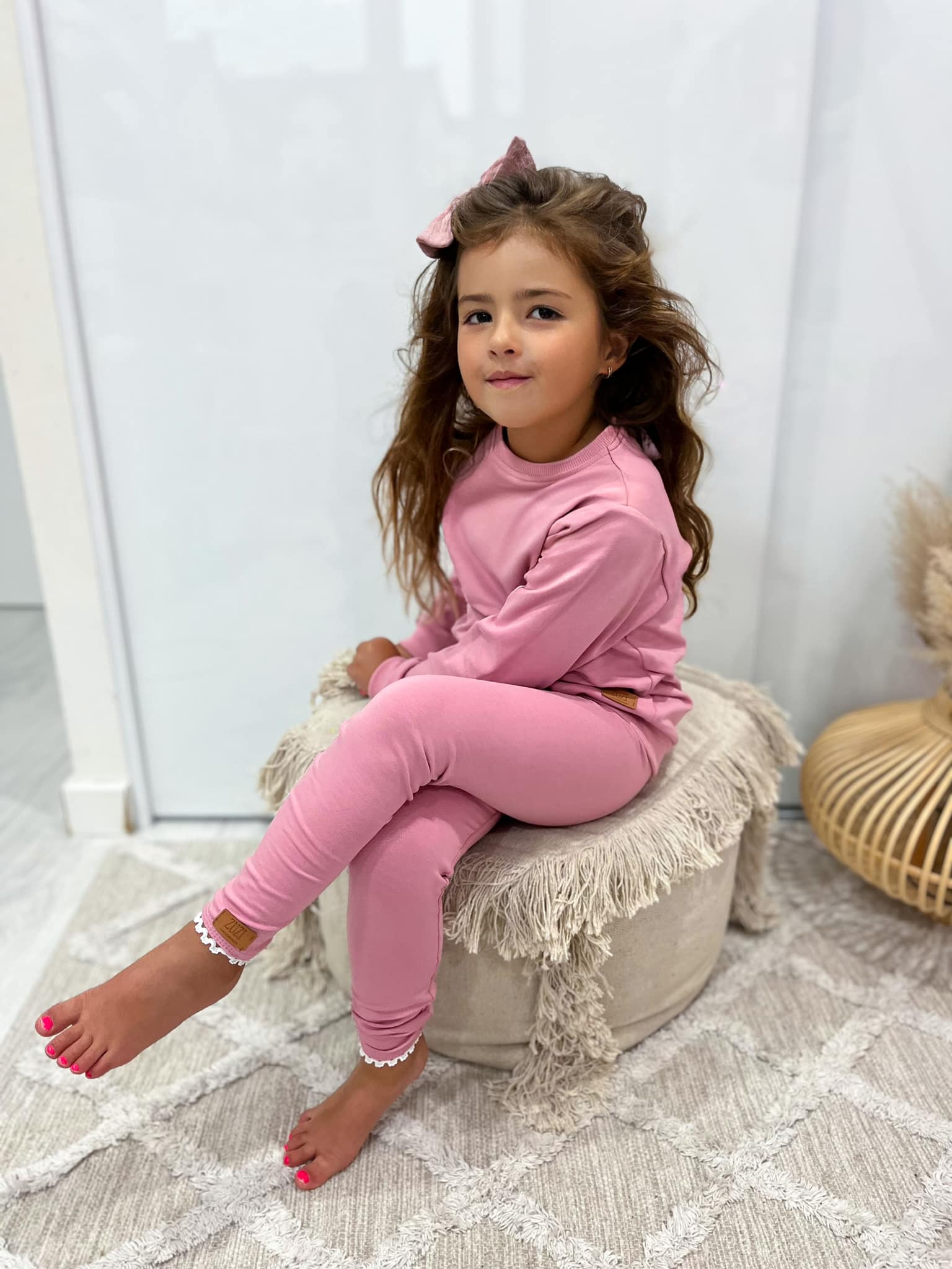 Bluza Różowa Z Wstążką Na Plecach Zuzi Handmade - obrazek 2