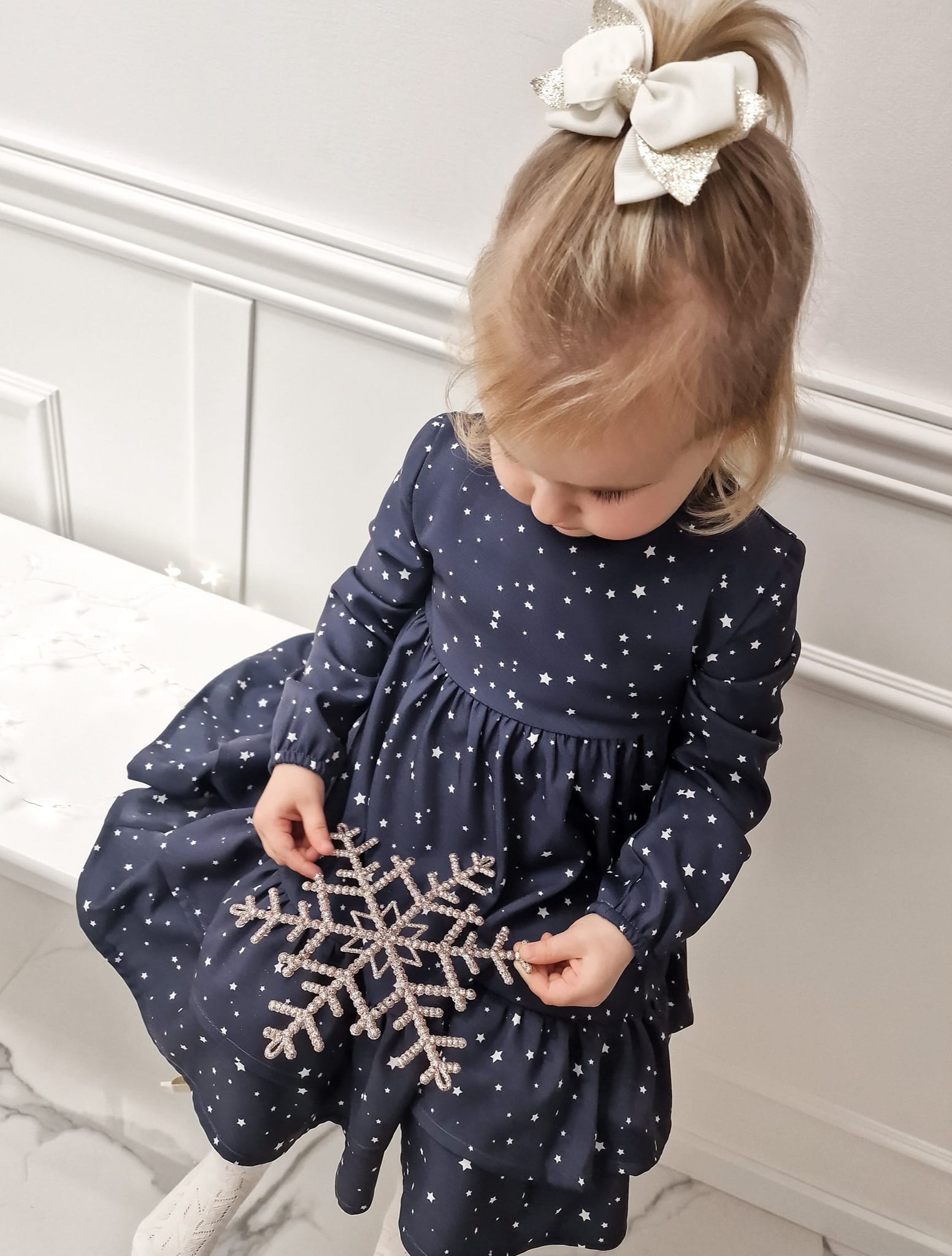 Sukienka Granat Gwiazdeczki Helen - obrazek 9