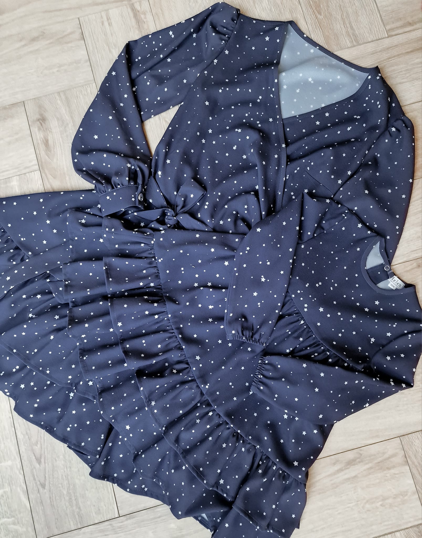 Sukienka Granat Gwiazdeczki Helen - obrazek 7