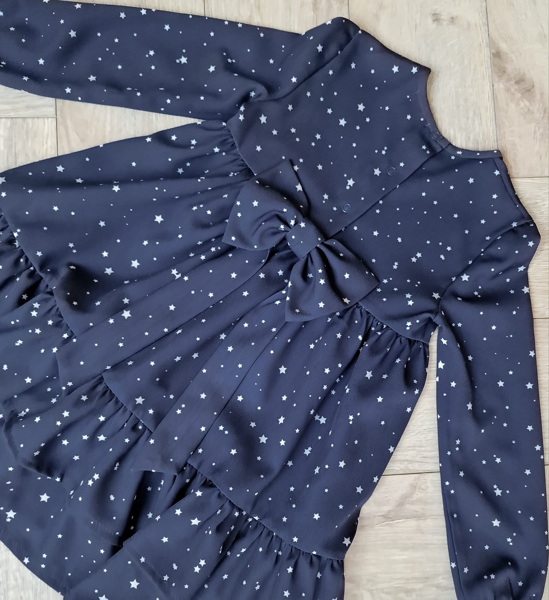 Sukienka Granat Gwiazdeczki Helen - obrazek 5