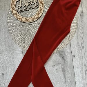 Legginsy Welurowe Czerwone Zuzi Handmade