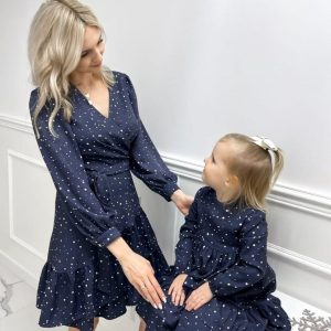 Sukienka Granat Gwiazdeczki Helen