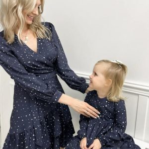 Sukienka Granat Gwiazdeczki Helen