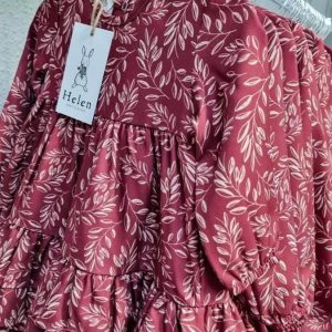 Sukienki Mama Córka Bordo Helen