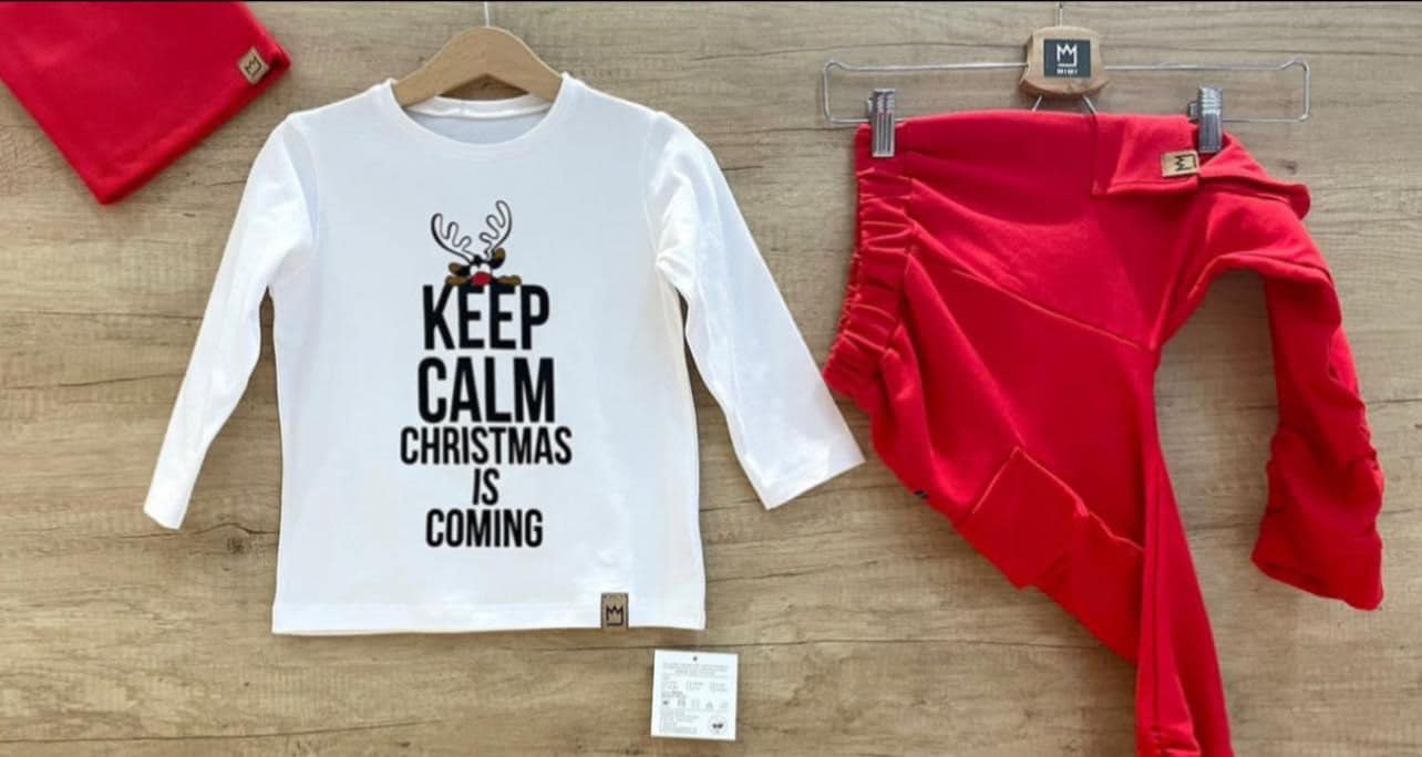 Biały Long Keep Calm MIMI