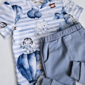 Spodnie Dresowe Niebieskie Helen