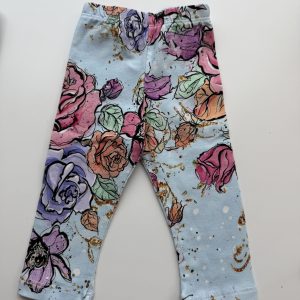 Legginsy Kwiaty Na Błękicie Haydi