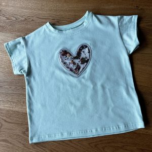Koszulka Brokatowe Serce Mięta Igomill