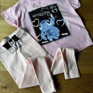 Legginsy Prążek Morela Igomill