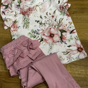 Legginsy Z Falbankami Róż Haydi