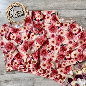 Bluza Czerwone Kwiaty Zuzi Handmade
