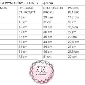 Legginsy Gładkie Soczysty Róż Zuzi Handmade