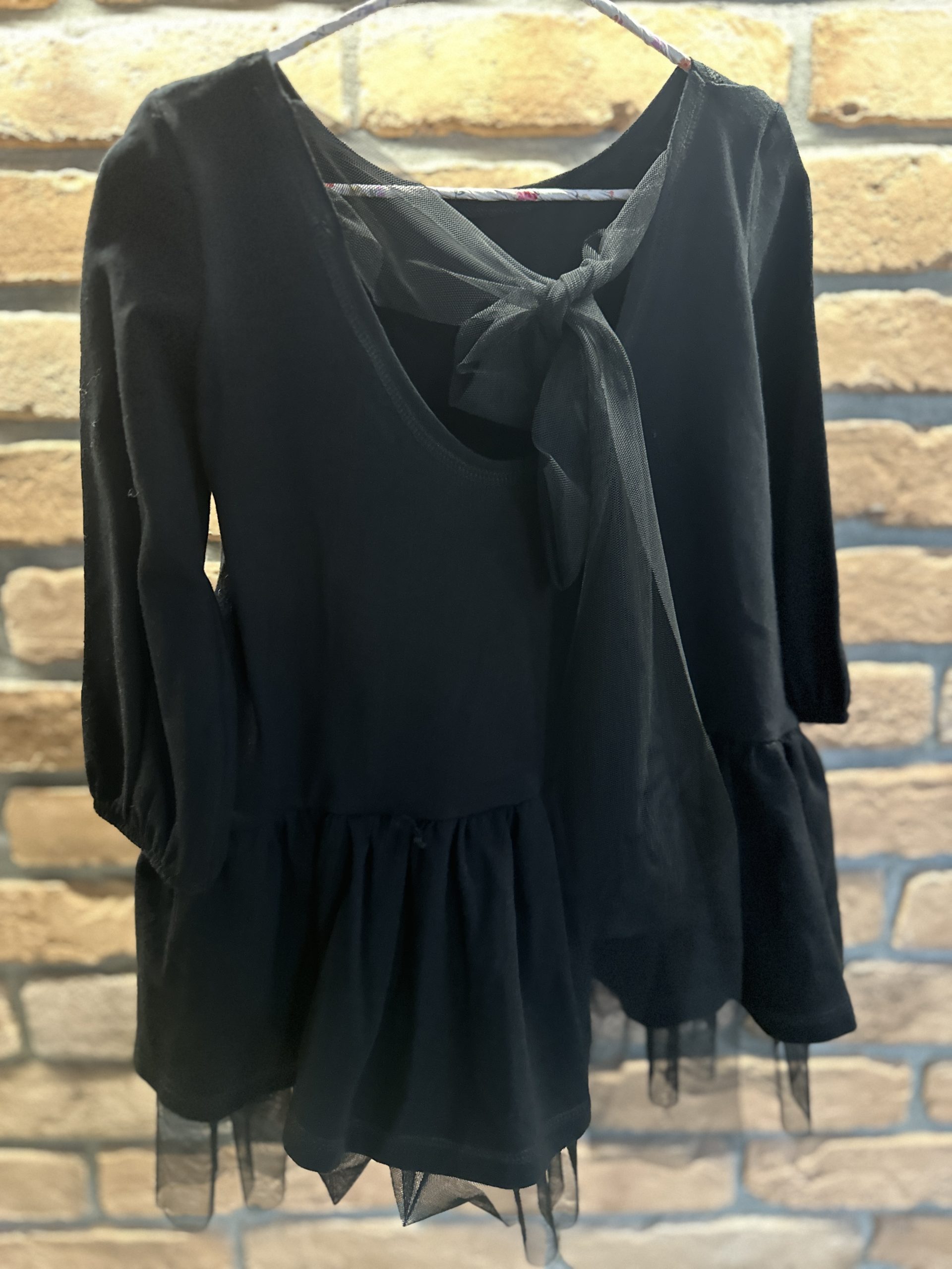 Sukienka Czarna Z Tiulem MIMI