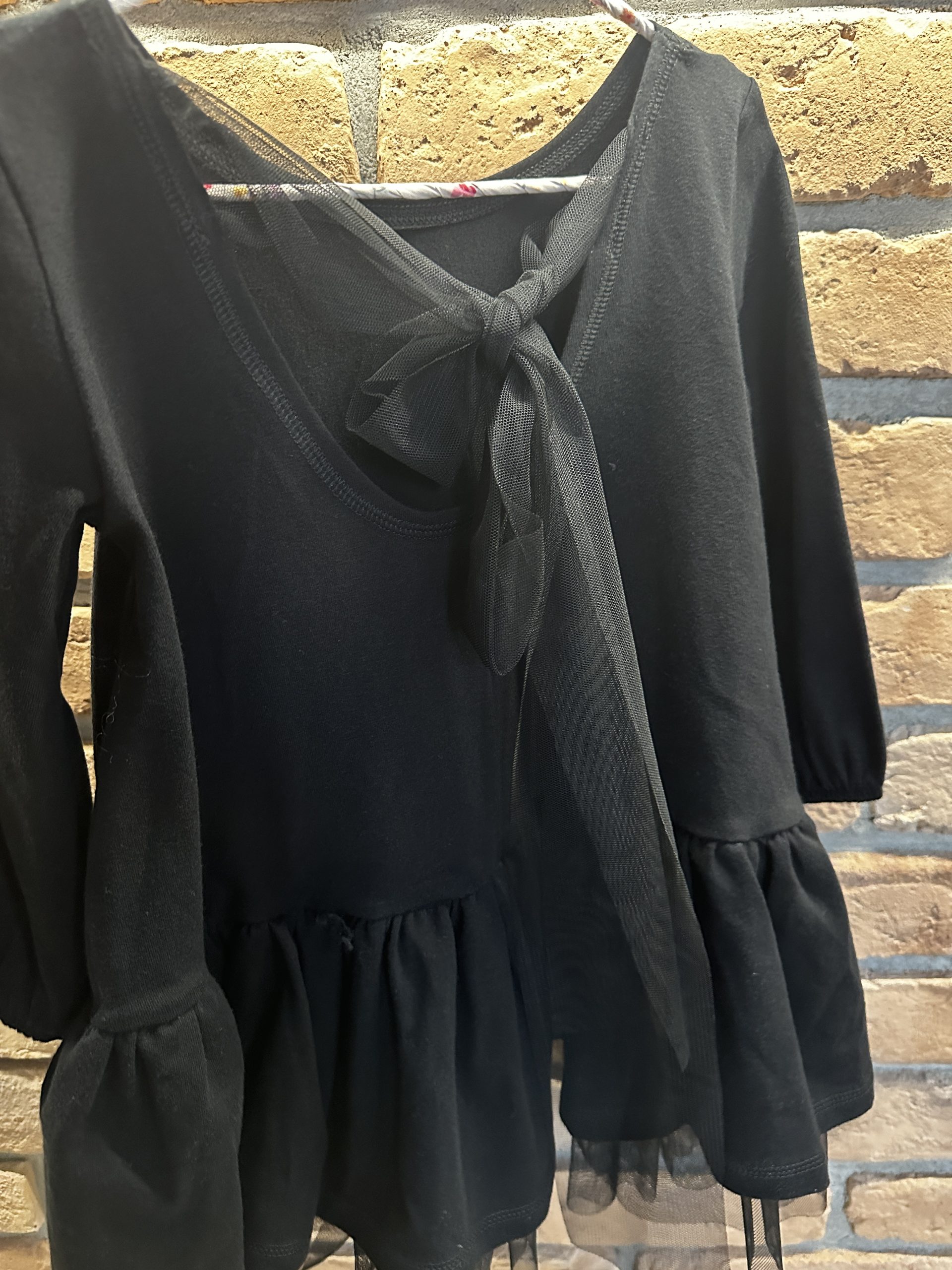 Sukienka Czarna Z Tiulem MIMI - obrazek 8