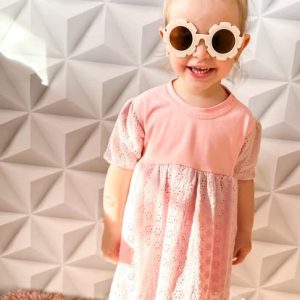 Sukienka Letnia Morela Ażur Zuzi Handmade, 80