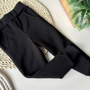 Spodnie Dresowe Ocieplane Czarne Klawo