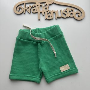Szorty Chłopięce Zielone Zuzi Handmade, 74