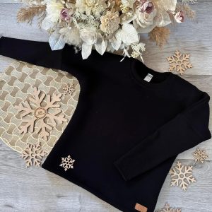 Bluza Ocieplana Czarna Zuzi Handmade