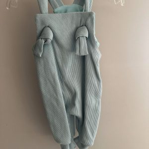 Spodnie Ogrodniczki Błękit Prążek