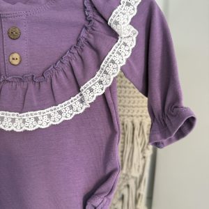 Body Fiolet Guzik Z Koronką Helen, 62