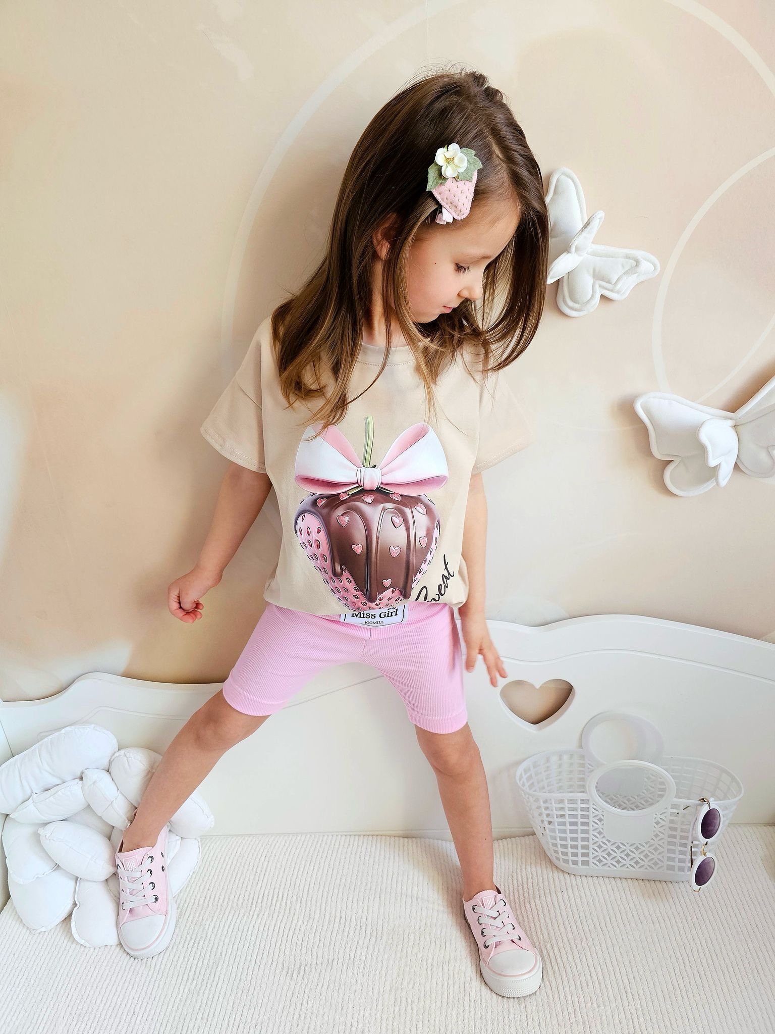 Kolarki Prążek Barbie Róż Igomill - obrazek 5