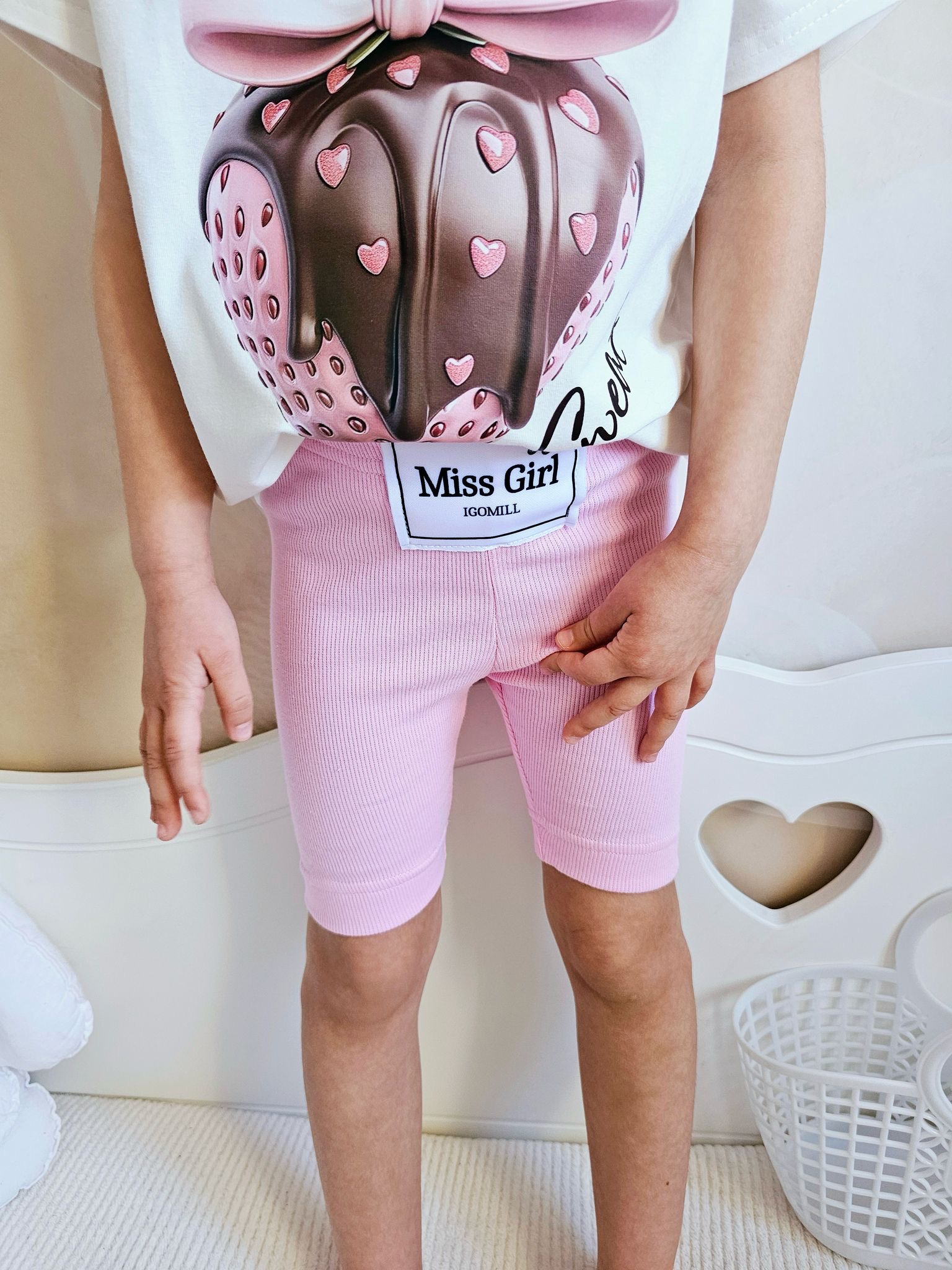 Kolarki Prążek Barbie Róż Igomill