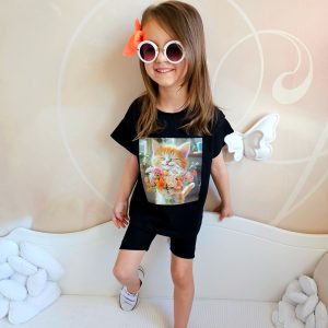 Koszulka Czarna Kotek Igomill