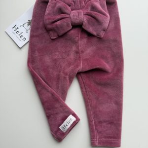 Legginsy Welurowe Kokardy Jagoda Helen