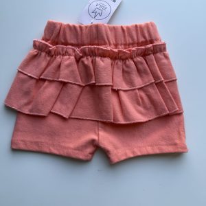 Spodenki Dresowe Neon Koral Falbanki Zula, 68