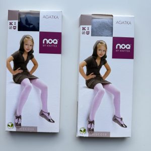 Ciepłe Prążkowane Rajstopki Agatka 2 Kolory