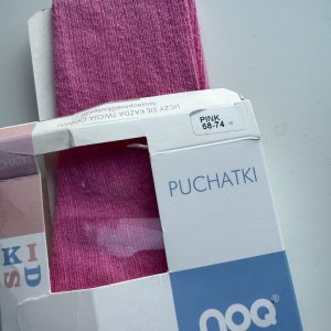 Rajstopki Niemowlęce Puchatki, Pink 68/74