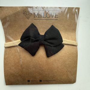 Opaska Bezuciskowa Czarna Kokardka MiiLove