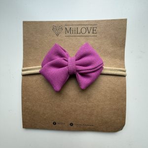 Opaska Bezuciskowa Kokardka Purpura MiiLove