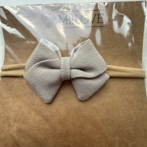 Opaska Bezuciskowa Kokardka Szara MiiLove