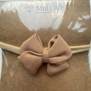 Opaska Bezuciskowa Kokardka Karmel MiiLove