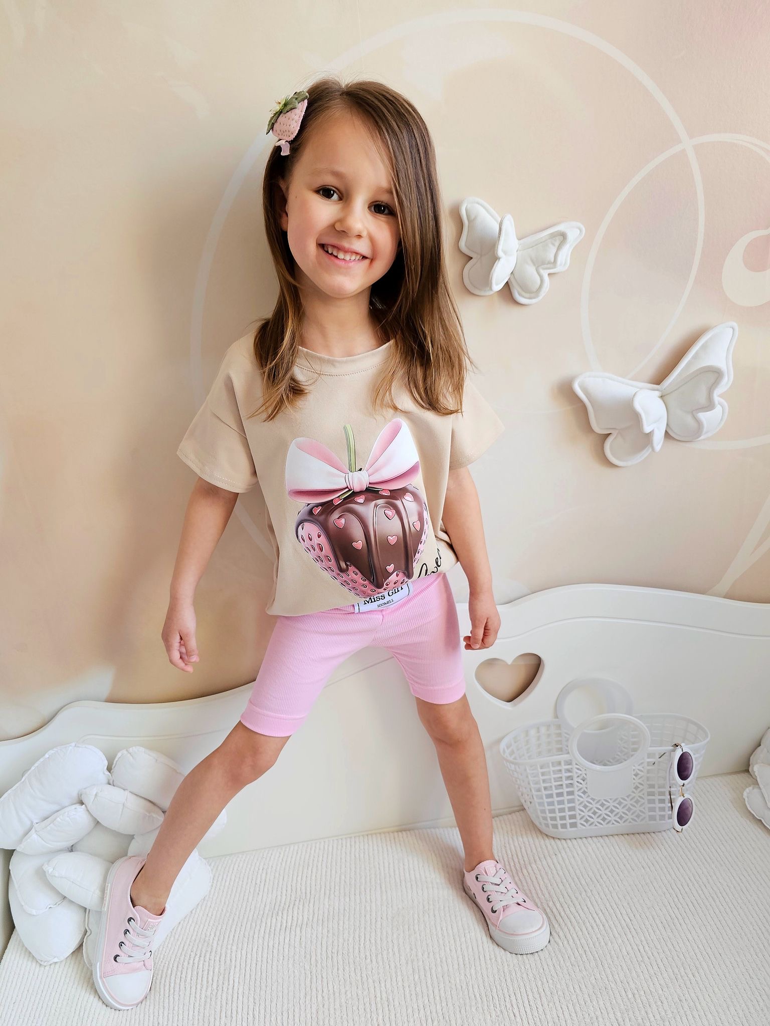 Kolarki Prążek Barbie Róż Igomill - obrazek 4