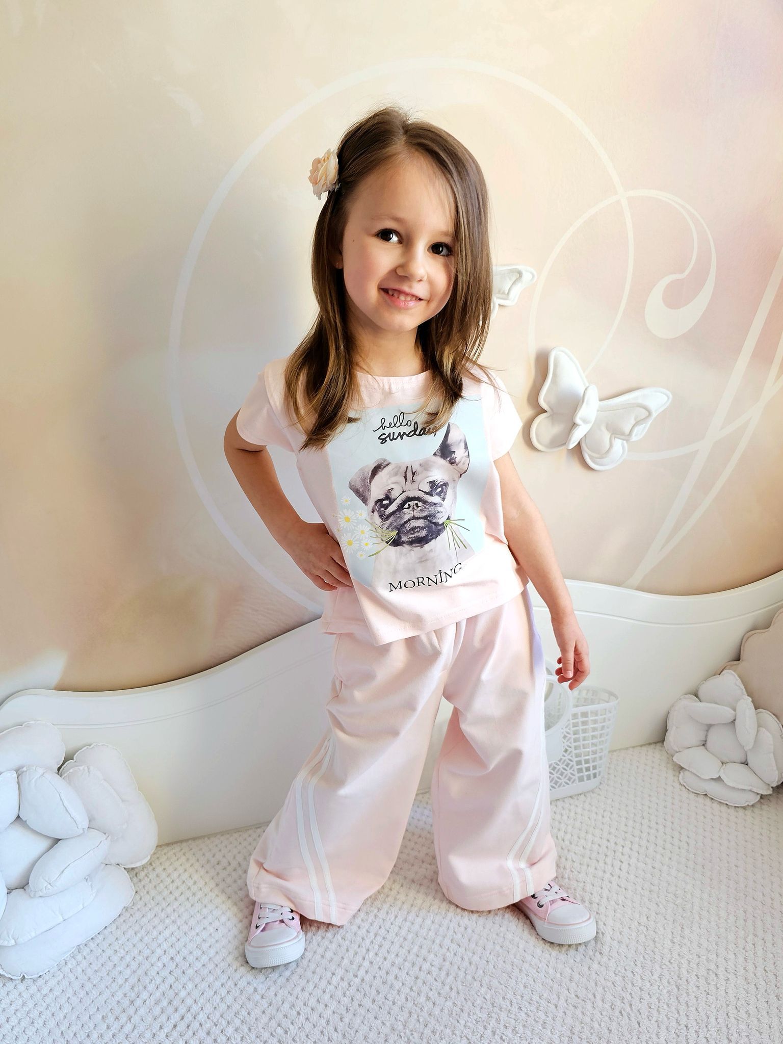 Szerokie Spodnie Lampas Morela Igomill