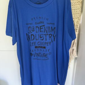 T-shirt Niebieski Duży
