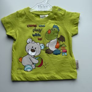Pistacjowy T-shirt Play With Us Nici, 62