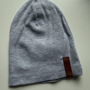 Czapka Wiosenna Prążek Szara S