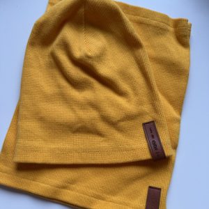 Komplet Wiosenny Musztarda Prążek