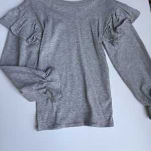 Bluzka Szara Falbanki Mama Mi Handmade